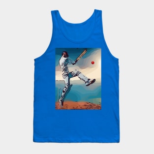 Cricket Batsman Tank Top